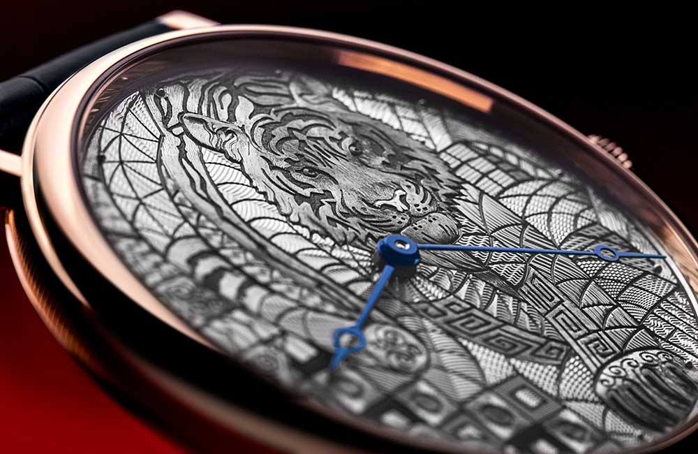 breguet classique 7145 chinese year tiger dial details