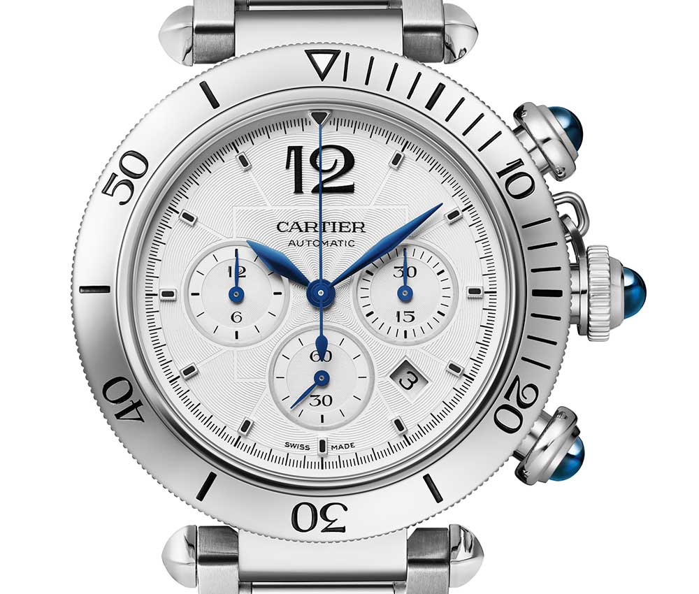 cartier pasha chrono 2021 closeup