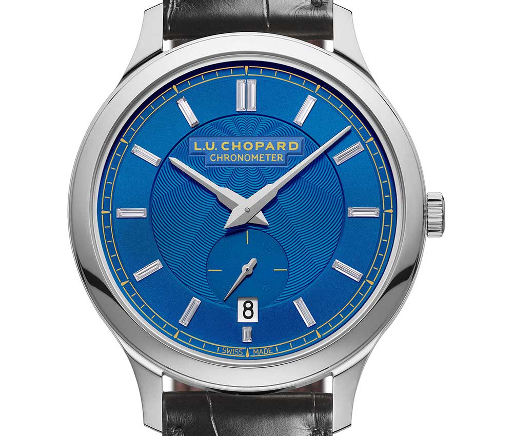 chopard luc xps azur dial closeup