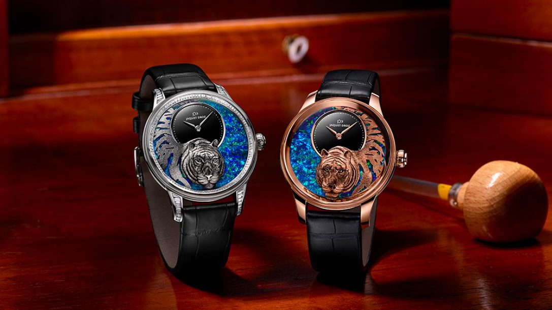 RELIEF PETITE HEURE MINUTE TIGER Jaquet Droz