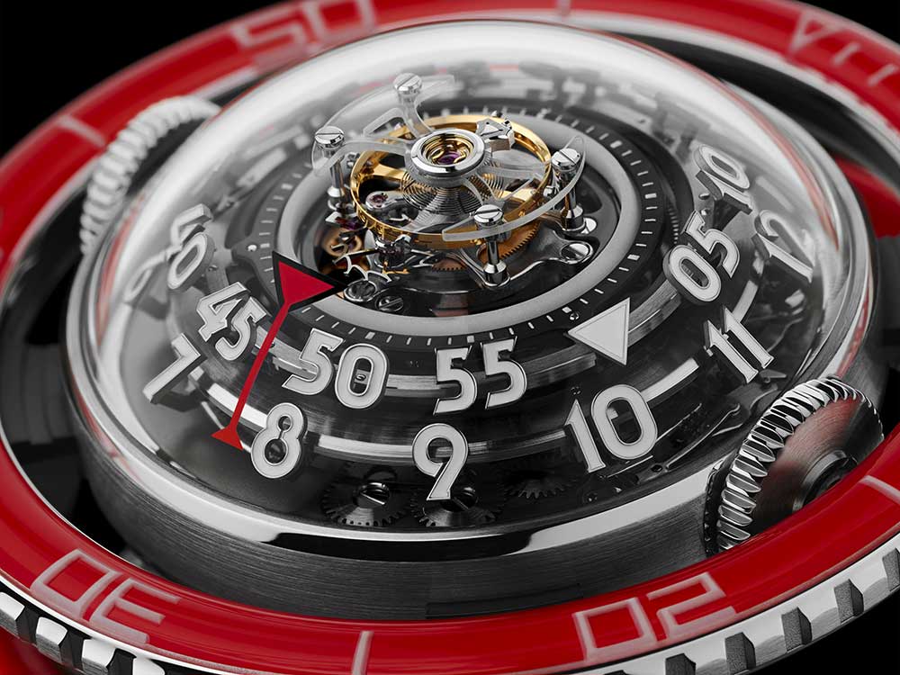 mbf hm7 red tourbillon closeup