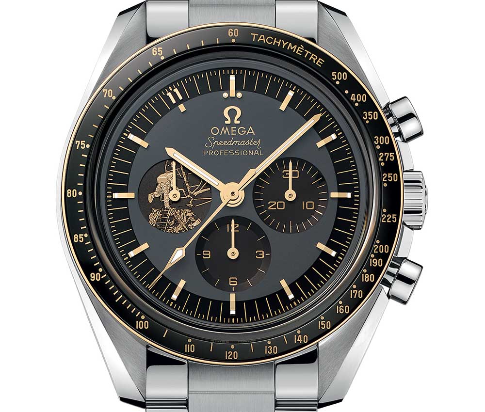 omega speedmaster apollo 11 50 th anniversary closeup