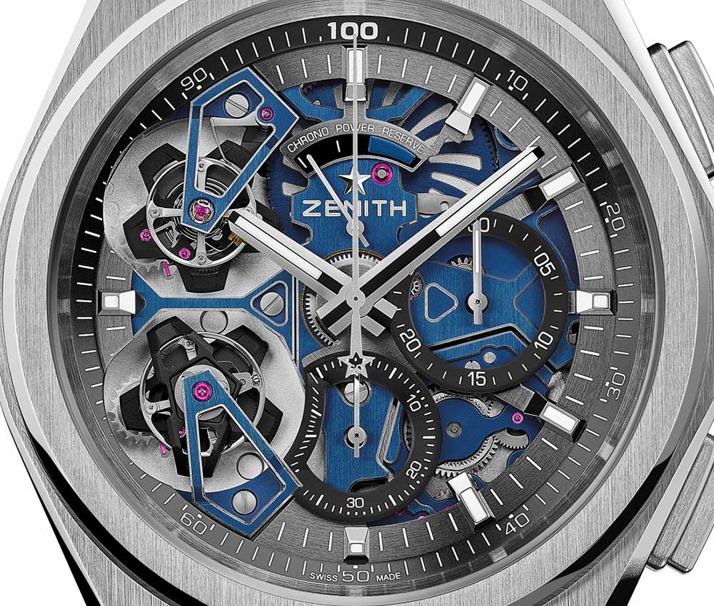 zenith defy el primero double tourbillon closeup